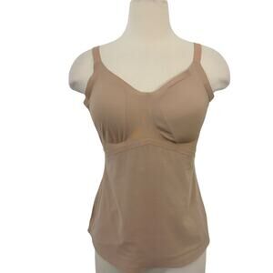 Honeylove LiftWear Cami Camisole Tank Top Smoothing Contouring in Sand Beige L